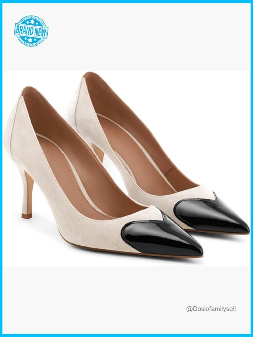Closed Toe Pumps Stiletto Heels Dress Shoes for Women Wedding Party